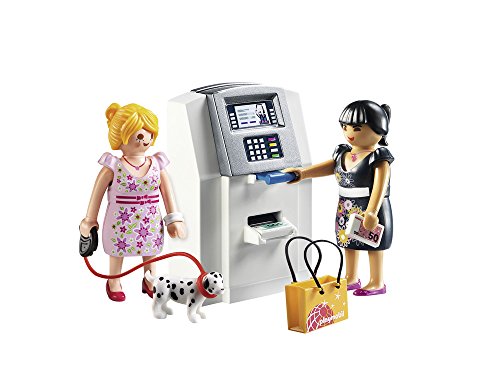 Playmobil ATM,Multi Coloured, Made of Plastic Pack of 22 Pcs