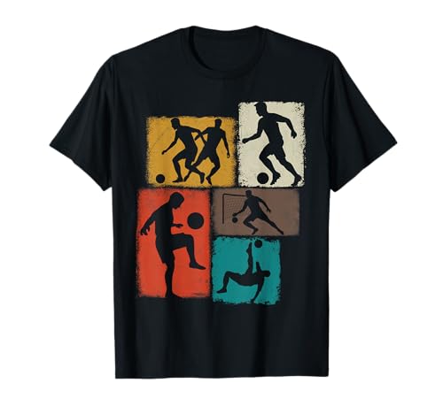 Soccer Player Collage Men Kids Coach Youth Boys T-Shirt