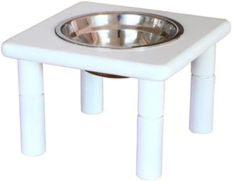 ペットフードボウル 小/中/大ペットに適した 駅犬ボウルを食べさせるソリッドウッドドッグボウル食品ボウル ペットボウル (色 : W