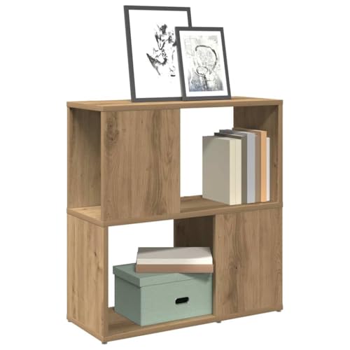 Owoxanthellate Bücherregal Artisan Eiche 60x24x63 cm Holzwerkstoff Standregal mit 2 Fächern Modernes Design & Stabilität für Living Room Corridor Bedroom Owoxanthellate Bücherregal Artisan Eiche 60x24x63 cm Holzwerkstoff Standregal mit 2 Fächern Modernes Design & Stabilität für Living Room Corridor Bedroom