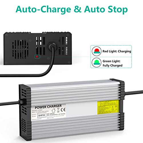 58.4V 15A Lifepo4 Battery Charger For 48V Lithium Iron Phosphate Deep Cycle Rechargeable Lifepo4 Battery #TOP4