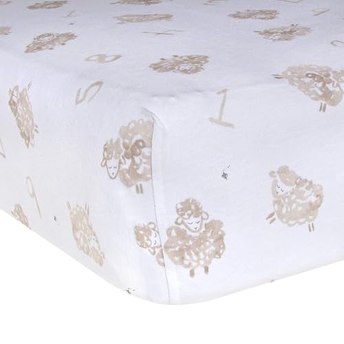 Image of Burt's Bees Baby Essential Organic Cotton Fitted Crib Sheet, Breathable for Boy Girl Standard Crib & Toddler Mattresses