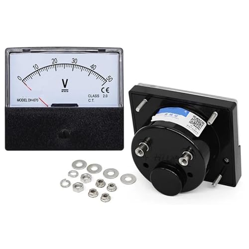 Voltmètre à aiguille CC pour optimiser la tension de vos circuits de loisirs 50V