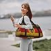 Duffle Bag For Travel German Flag With The German Travel Bag Carry On Bag For Womens Mens Gym Weekender Overnight Trips
