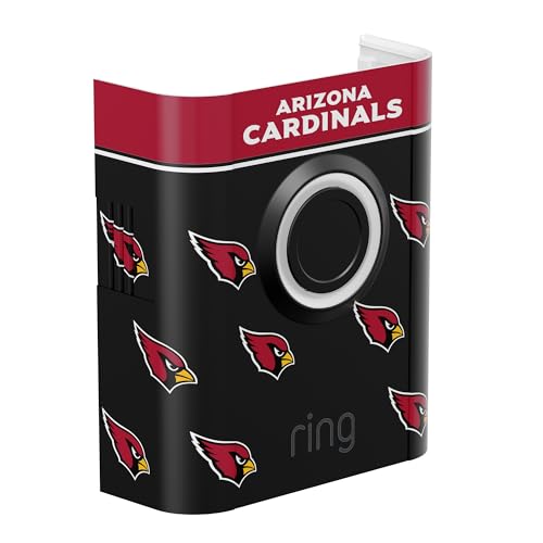 Image of All-New Limited Edition, Official NFL Faceplate for Ring Doorbells - Video Doorbell 3, Video Doorbell 3 Plus, Video Doorbell 4, Battery Doorbell Plus, and Battery Doorbell Pro | Arizona Cardinals