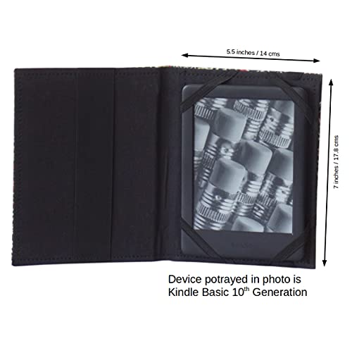 Image of [JC] Cotton /Paper Kindle Case Cover, (Fits Kindle Paperwhite, Kindle, and Kindle Touch) (Blue Baraat)