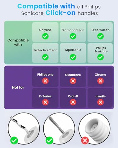 Image of Onlyone Replacement Toothbrush Heads, Electric Toothbrush Heads Refills, Black, 8 Pack