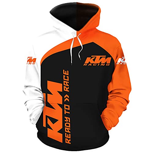SPONYBORTY Hoodies,Jacken Für K.T_M 3D Voll Drucken Strickjacke Dünn Herren & Damen Beiläufig Polyester Sweatshirt Klassisch / A1 / M
