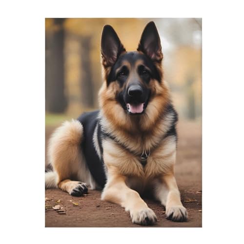 Couverture berger allemand de qualité super douce, jeté de lit premium - 2