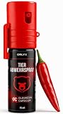 ORLYX Tierabwehrspray 15ml, OC Pfefferspray gegen Hunde & Tiere