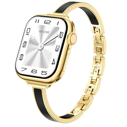 Mesime Slim Dressy Bands Compatible with Apple Watch Band for Women Men