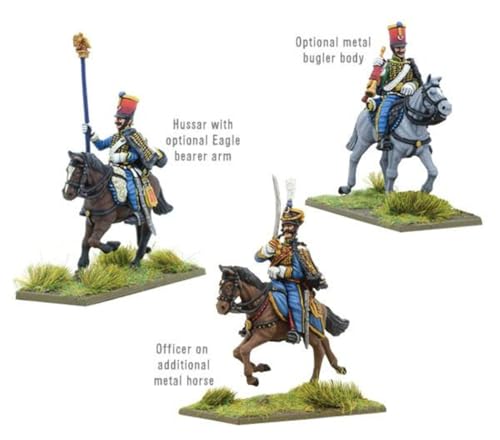 Kit Modelo Militar Napoleónico French Hussars 1:56 miniatura 4