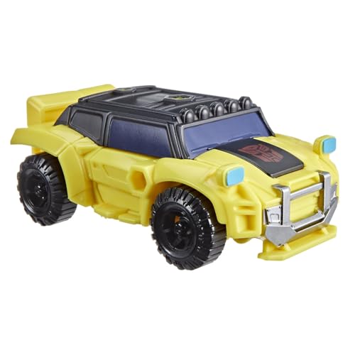 Transformers CYBERWORLD Bumblebee Cyber Changers 4-Inch Action Figure, Quick Change to Offroad Vehicle Mode, Robot Toys for Boys and Girls 6 and Up - image 4