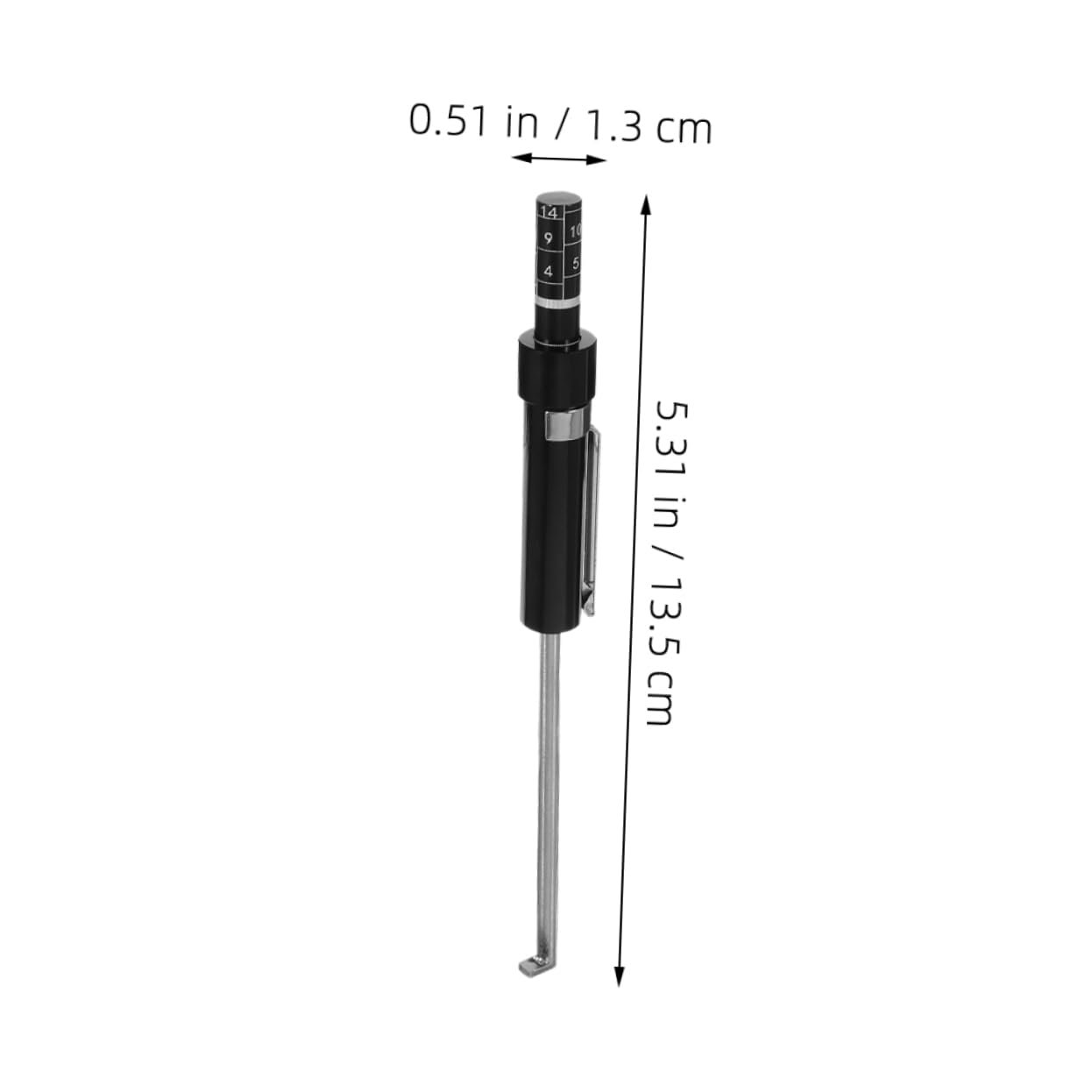 CHILDWEET 2pcs Car Brake Pad Thickness Gauge Measure Tool Brake Pad Testing Tool Automotive Accessory