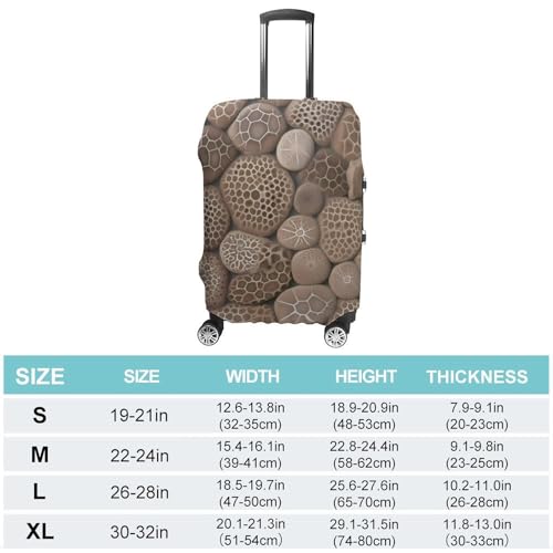 Petoskey Stone Luggage Cover, Washable Elastic Suitcase Cover Protector Fit 18-32 Inch Luggage2