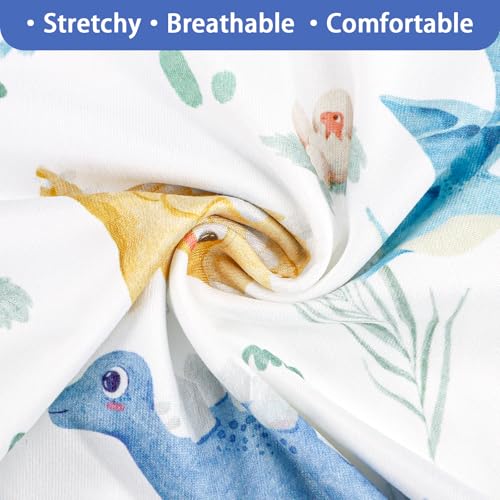 Image of TANOFAR Nursing Pillow Cover, Stretchy Removable Breastfeeding Pillow Cover, Ultra Soft Snug Fits On Newborn Feeding Pillow Case for Baby Boys, Dinosaur