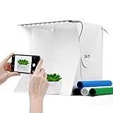 Zecti Mini Photo Studio Light Box, 20cm x 20cm/9.4 x 9.4 Inch Photo Shooting Tent kit, Light Tent with 4 Kinds Color Backdrop for Smartphone and DSLR Photo Tent for Photography