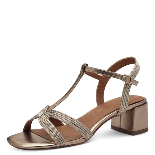 Tamaris Sandalette Damen Vegan Elegant metallic,EU 40