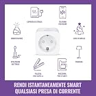 Foto di WiZ Wi-Fi Smart Plug, Tipo F, 230 V, 50 Hz, Installazione Facile, Certificazione Matter, Controlli Connessi, Comandi Vocali, Funziona con Alexa, Google Home e Apple Home, Confezione da 2
