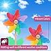 Mr. Pen Rainbow Flower Pinwheels - 10 Pack, Wind Spinners for Yard & Garden, Kids' Party Favors