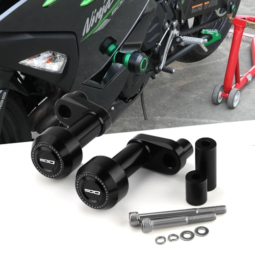 Super Vici Frame Sliders Fit For NINJA500 Frame Sliders 2023 2024 2025 + | NINJA500 Falling Protect Crash Sliders 2024 NINJA 500 Accessories 2025 NINJA 500 Accessories BK