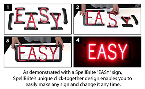 Spellbrite Come On In! Neon-Led Sign For Business. 17.8" X 15.0" Ultra Bright, Energy Efficient, Long-Life Led. Visible Indoors From 500+ Feet With 8 Animation Settings (Blue) #TOP1