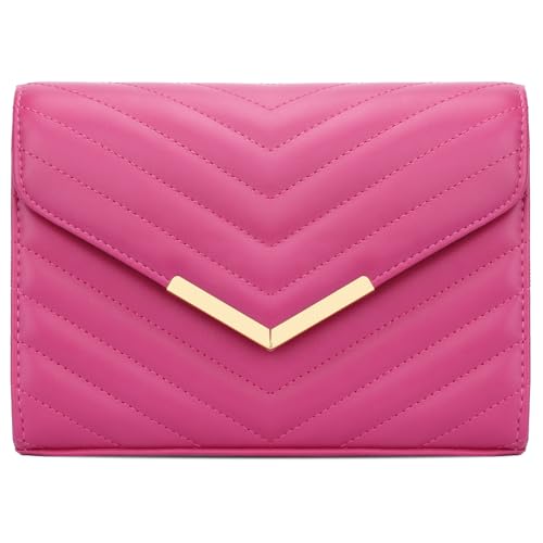 Image of KKXIU Women Formal Vegan Leather Evening Envelope Clutch Purses and Handbags for Party Wedding Prom Bridal