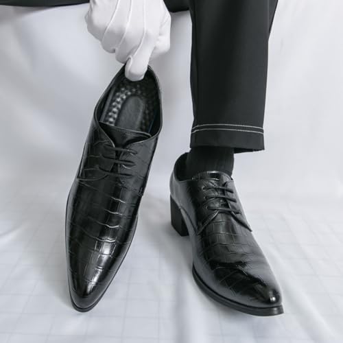 Men's Trendy Textured Dress Shoes, Fashion - Forward Formal Footwear - Perfect for Evening Events, Workdays & Daily Wear3