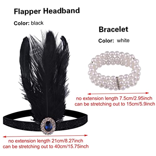 Complementos de mujer para vestido de época con diadema de plumas cómoda 3