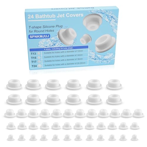 Bathtub Jet Covers, Silicone Hole Plug for Jetted Tub & Jacu