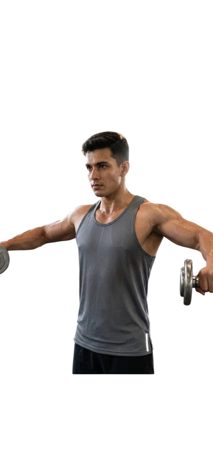 prince Men's Gym Sports Tank Top Sleeveless Athletic Vest for Workout Running Training Bodybuilding Exercise Quick Dry Lightweight Fitness Gym Wear-picture-3
