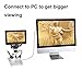 LCD Digital Microscope,1200X 12MP Photo/Video Zoom Coin Magnifier for Adults Soldering Electronics Repair Coins,Metal Stand,Flexible LED Lights,PC View with 7
