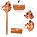 Inflatable Stick Horse Inflatable Horse Head Stick Balloon Funny Stick Horse Toy for Halloween Birthday Party Decorations Supplies Cowboy Party Supplies Favors Props (37 Inches Brown)