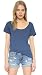 Splendid Women's Slub Jersey V-Neck Raglan T-Shirt