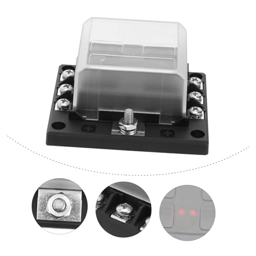 ULTECHNOVO Caixa 3Pcs fusível do carro mini fusível fusíveis carro com indicador aviso LED fusível á