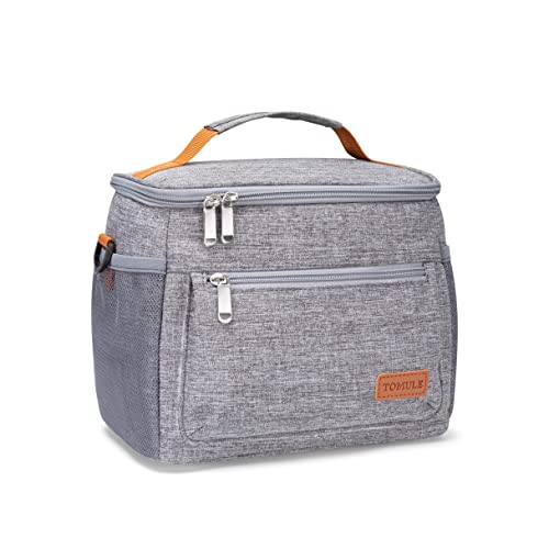 Tomule Insulated Lunch Bag For Men Women - 3+Years Old (8.5L,Grey) #TOP7