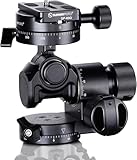 SUNWAYFOTO GH-PRO II Geared Tripod Head with 360° Geared Panning QR Clamp & Panning Base Compatible with Arca