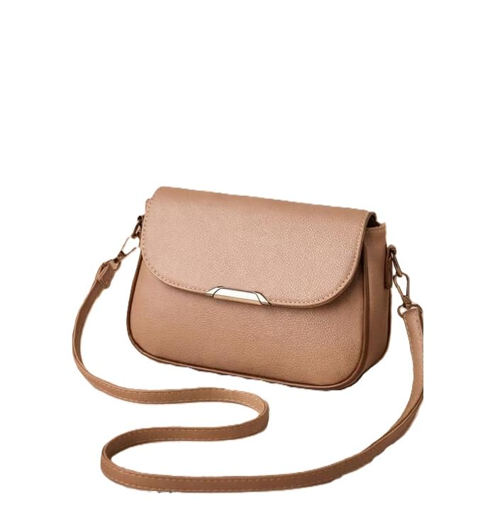 Women's Stylish Sling Bag PU Leather Solid Pattern Single Compartment Crossbody Shoulder Bag Casual Handbag-image-49