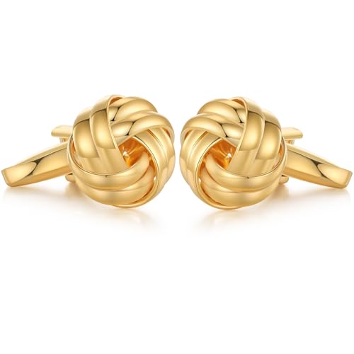 Mancuernillas Twist Knot HONEY BEAR Acero para Hombre miniatura 2