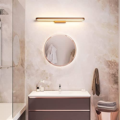 Espejo LED de baño de colocación sencilla con mango y luz blanca 3