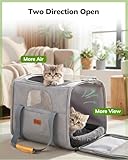 Morpilot Transportbox Katze Katzen transportboxen, Faltbare katzentasche transporttasche, hundetragetasche Transporttasche mit Einstellbar Schultergurt katzenbox für Katzen Kleiner Hund Welpe