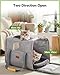 Morpilot Transportbox Katze Katzen transportboxen, Faltbare katzentasche transporttasche, hundetragetasche Transporttasche mit Einstellbar Schultergurt katzenbox für Katzen Kleiner Hund Welpe