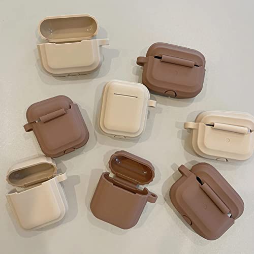 Classic Matte Airpod Case Soft Silicone Protective Cover For Women Men Compatible With Airpods 1St & 2Nd Generation Case (Brown) #TOP6