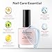 Nailshion Ridge Filler Base Coat 3-in-1 Nail Strengthener Growth for Damaged Uneven Nails & Ridges, Nourish VE & Protein-Fortifying Leveling Base for Smooth, Flawless Polish | Vegan Cruelty Free