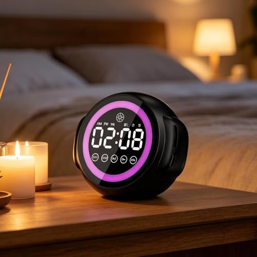 Altavoz reloj luz RGB para transformar tu dormitorio al dormir 4
