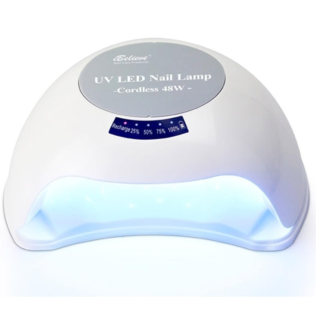 Trade Shop - Lampada Uv Senza Fili Tp68 48w Led Doppia Luce Sensore Fornetto Unghie Nail Art