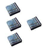 Mouchoirs pour hommes en coton doux : peuvent être utilisés pour un banquet, un mariage, un , un bal de fin d'année, etc., parfaits comme mouchoir décoration de table.