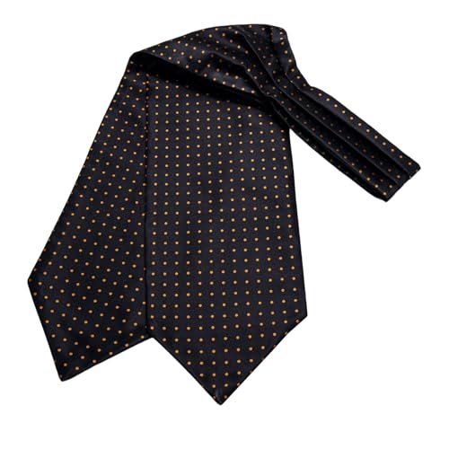 Image of Dubulle Paisley Floral Ascot for Men Self Tie Mens Cravat and Pocket Square Cufflinks Wedding