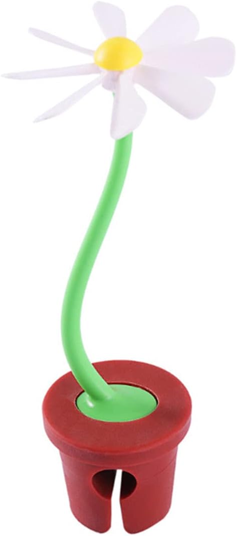 WOIWO 1 PCS Little Daisy Flower Lid Raised Spill Preventer Creative Steam Powered Self Rotating Kitchen Gadget