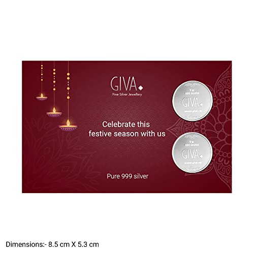 GIVA 999 Pure Silver Lakshmi Ji (1 gm) & Ganesh Ji (1 gm) Coin - Image 5
